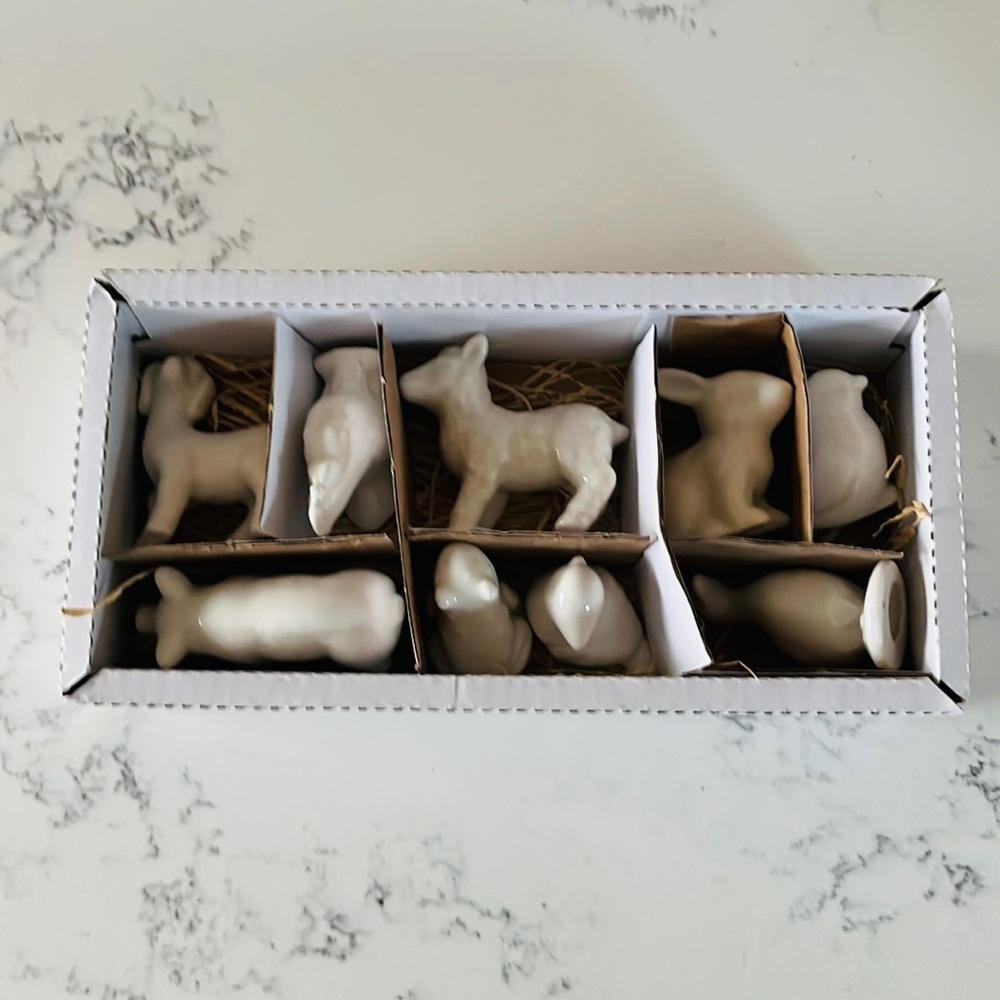 Creative Co-Op Stoneware Barnyard Animals Set of 9 - Picture 7 of 12